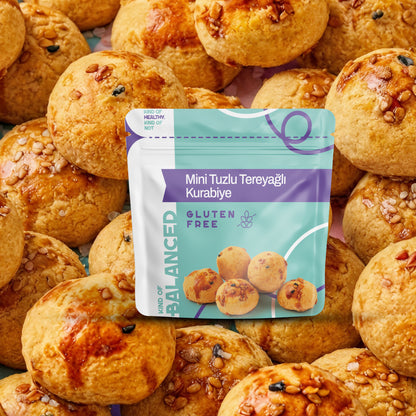 Glütensiz Mini Tuzlu Tereyağlı Kurabiye 50 Gr