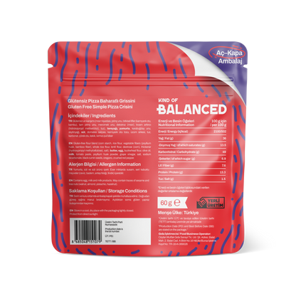 Glütensiz Pizza Baharatlı Grissini 60 Gr